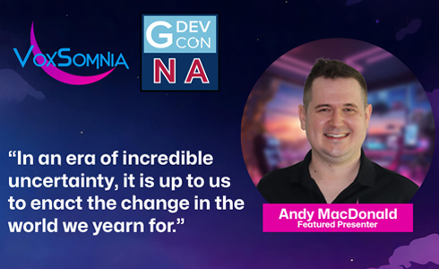 Andy to Take the Stage at GDevCon North America